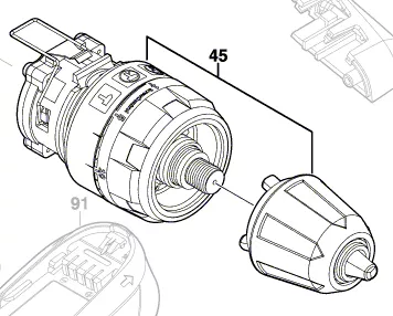 Boitier engrenage réf. 2 609 005 702 BOSCH